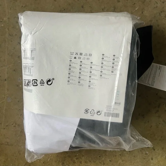 IKEA SANELA Velvet Curtains Room Darkening 55x98" 2 Panels Gray New! - Picture 8 of 8